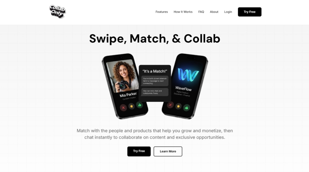 Collab Only Launches All in One Collaboration Platform for Creators, Products, Businesses, Streamers, Podcasters, Marketers, and Growth Partners