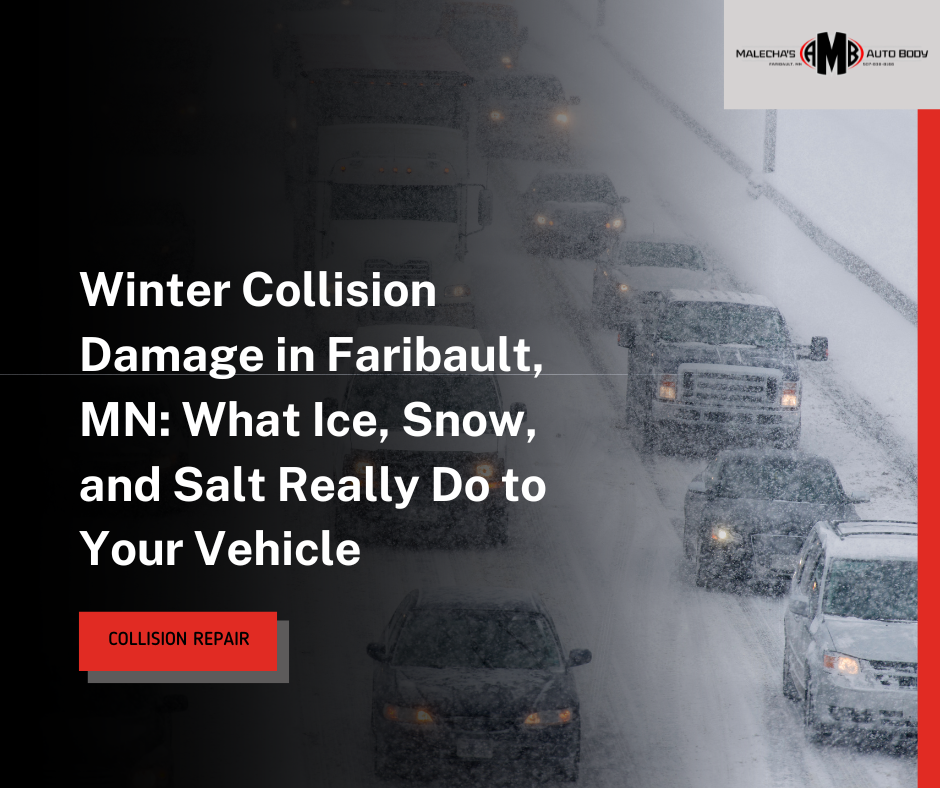 Winter Collision Damage in Faribault, MN: What Drivers Should Know