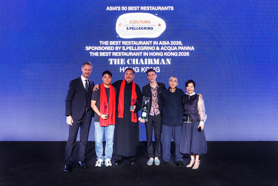 THE CHAIRMAN IN HONG KONG IS NAMED NO.1 IN THE LIST OF ASIA’S 50 BEST RESTAURANTS 2026
