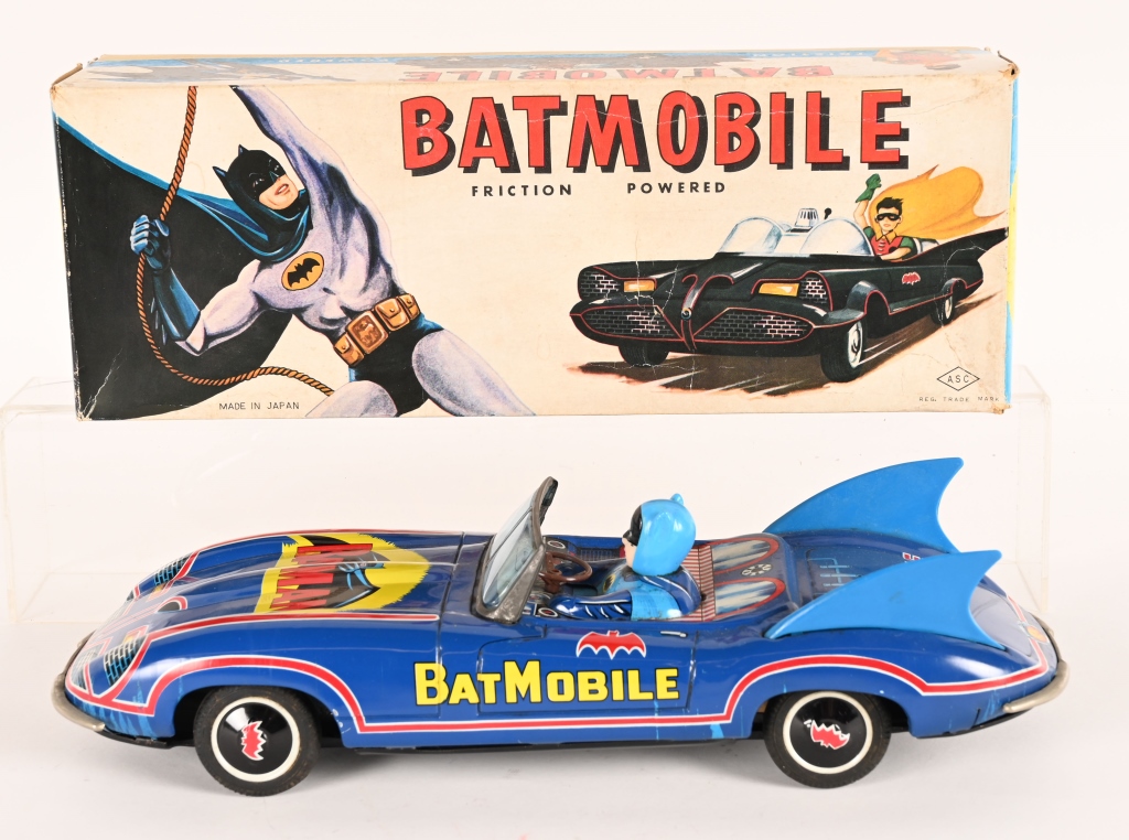 Impeccable boxed space toys plus rarities from the Batcave led Milestone’s Premier Antique Toy Action